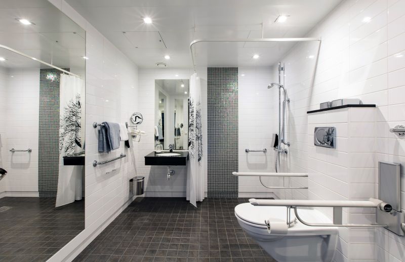 Bathroom with Recessed Shelving and Storage